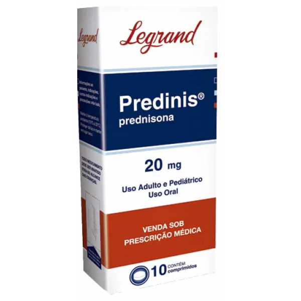 PREDINIS - PREDNISONA 20mg COM 10 COMPRIMIDOS